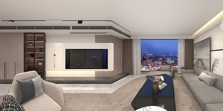 聚品铭宅丨胡翔-龙湖一号5-1-701(T)-装修设计方案