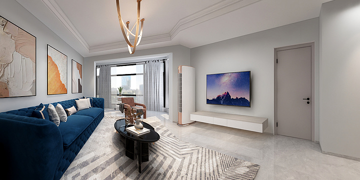 李柯昕-鹿鸣湖一号·现代*1-装修设计方案