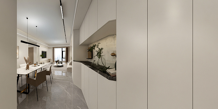 孙成兵-碧桂园120平方.dwg-鞋柜酒柜电视柜一体-装修设计方案