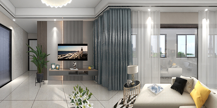 东皇太一HDZ-瑞和园89.50㎡B户型3室2厅1卫-装修设计方案