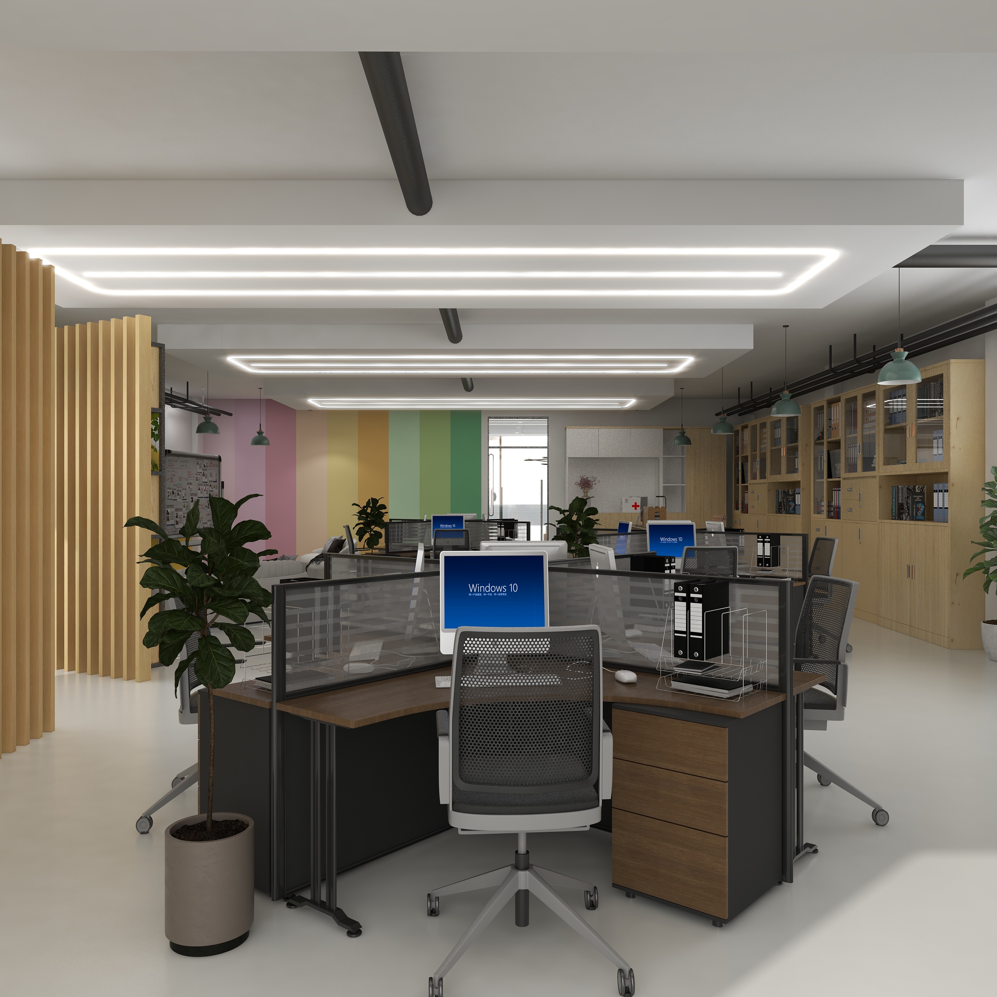 marcoJ-旧商铺改造之现代开放式工作室装修效果图