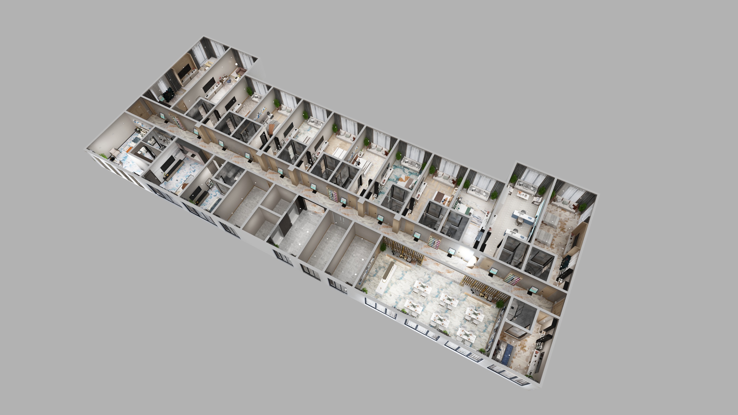 河北聚鑫美家-韩誉大楼4层-装修设计方案