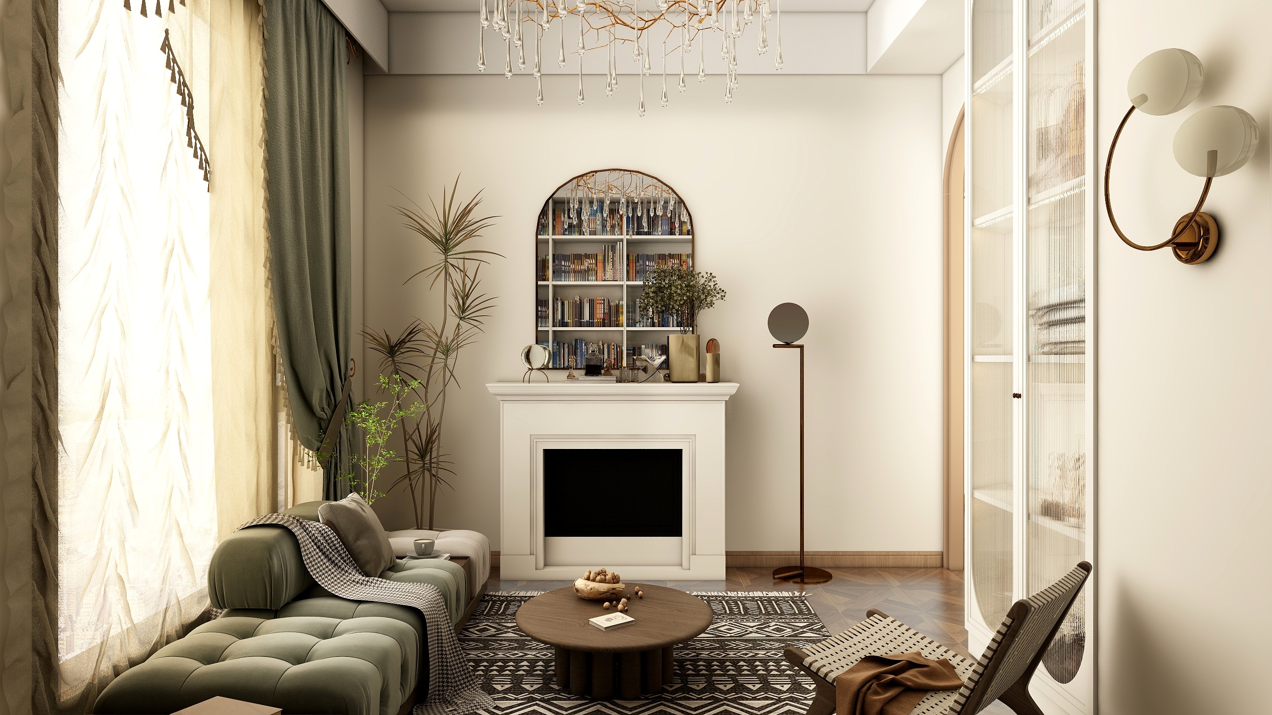 雨汐空间设计工作室-广东东莞-自建房-复古法式-装修设计方案