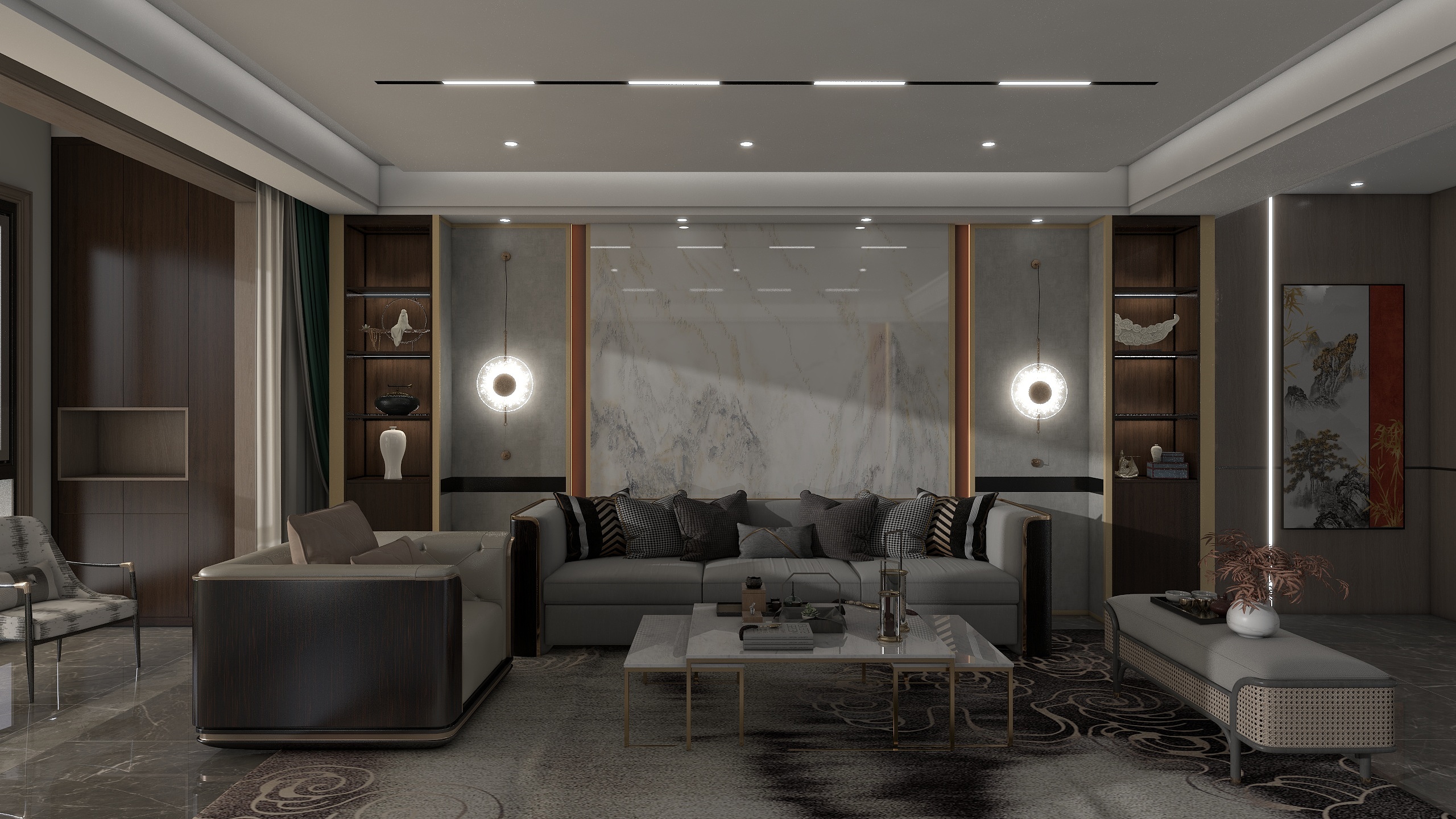 wqu-西关别墅.dwg-装修设计方案