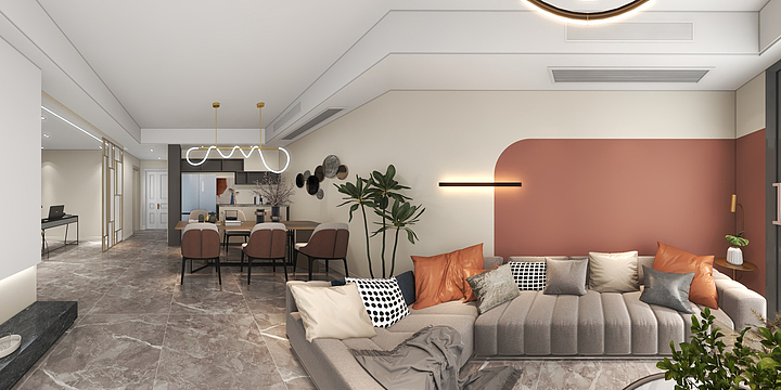 仁寿凡象工作室-蔚蓝轩-装修设计方案