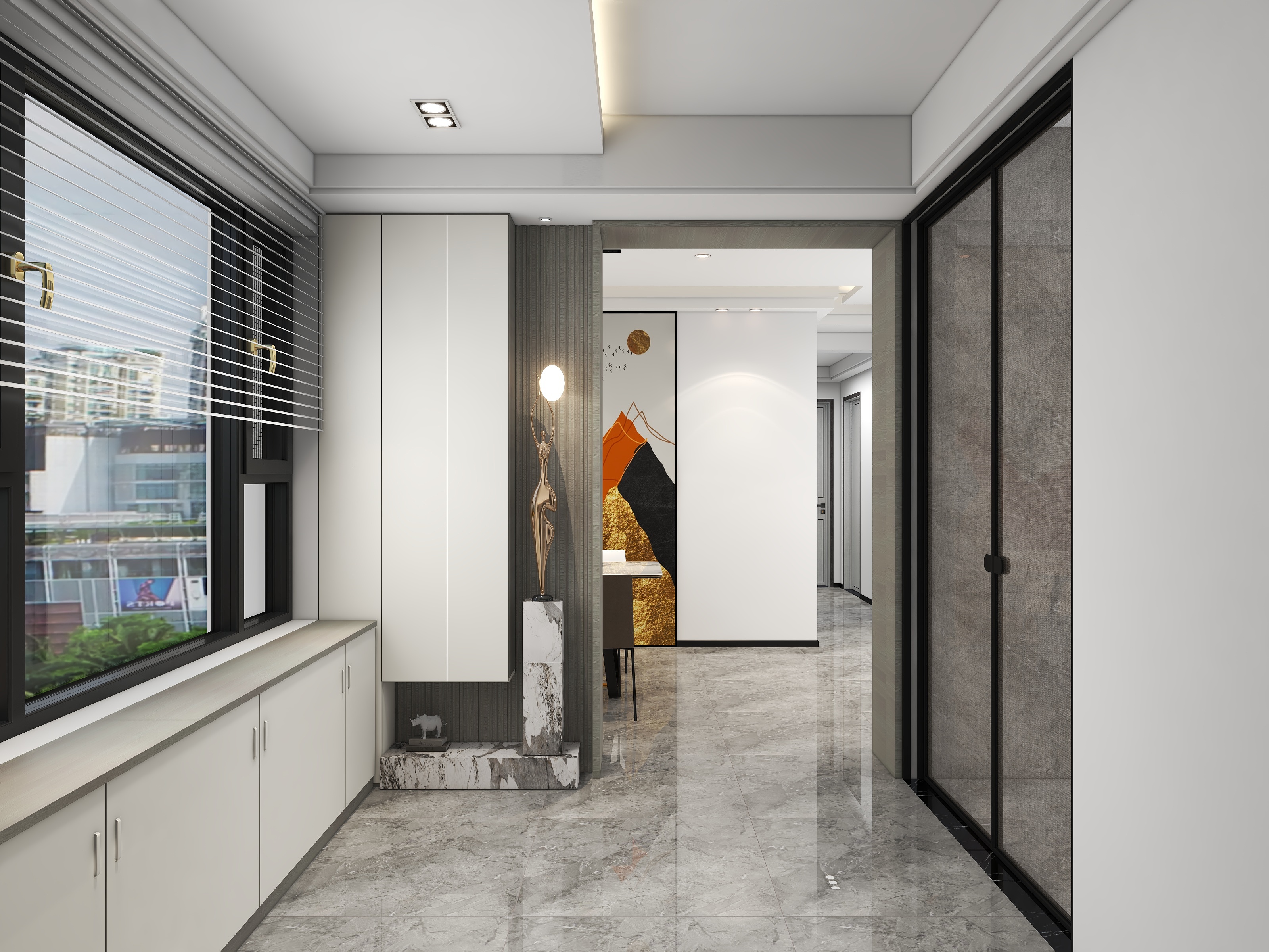 Huabin-designer-ZHB·奢华清新-130㎡4室2厅2卫-装修设计方案