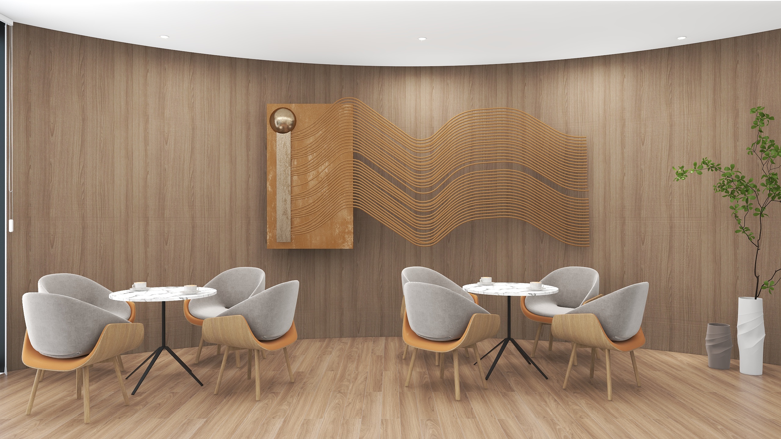 KLIQ-《木·然》-办公空间设计装修效果图