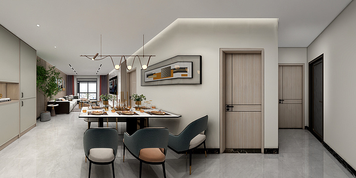 清风blue-140平-装修设计方案