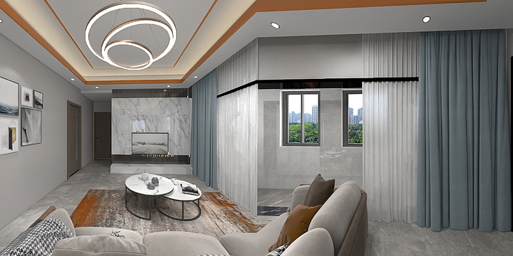 deg九三ฅdeg-瑞和园89.50㎡B户型3室2厅1卫-装修设计方案