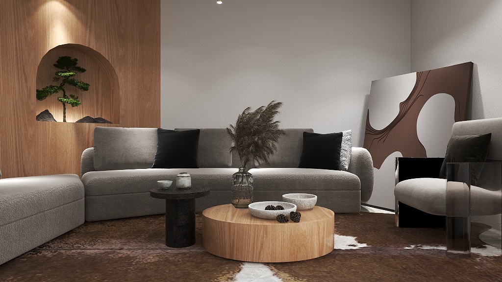 在努力的陈小琪-山水云栖度假酒店客房设计-装修设计方案