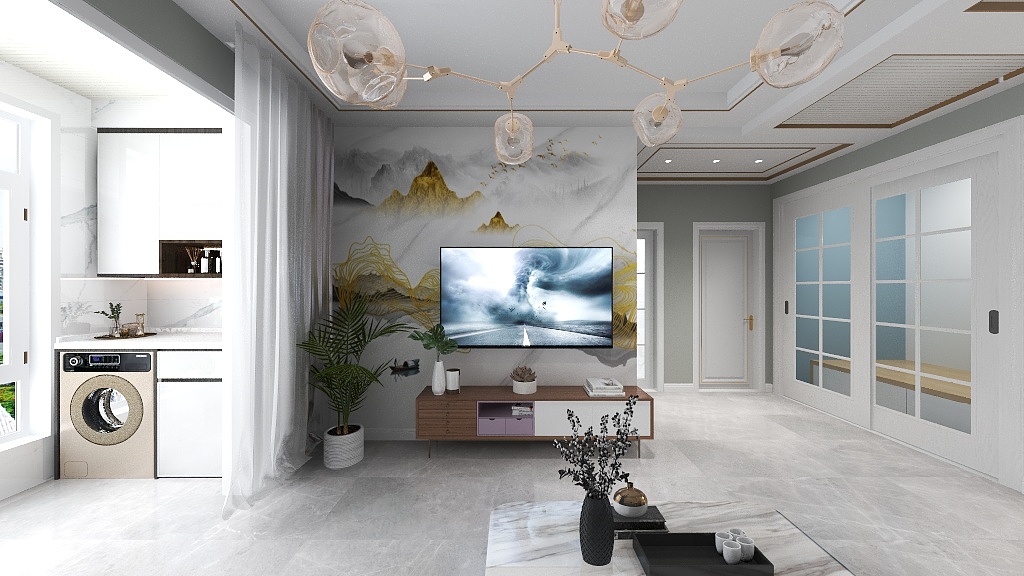 鑫佳美装饰设计_谢强-麟绛家园-装修设计方案