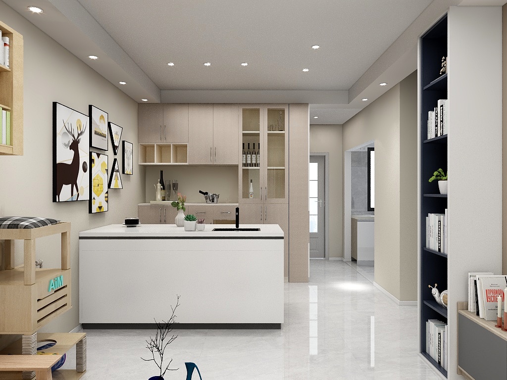 原点huKA-德信海德公园83.00㎡A2’3室2厅1卫1厨-装修设计方案