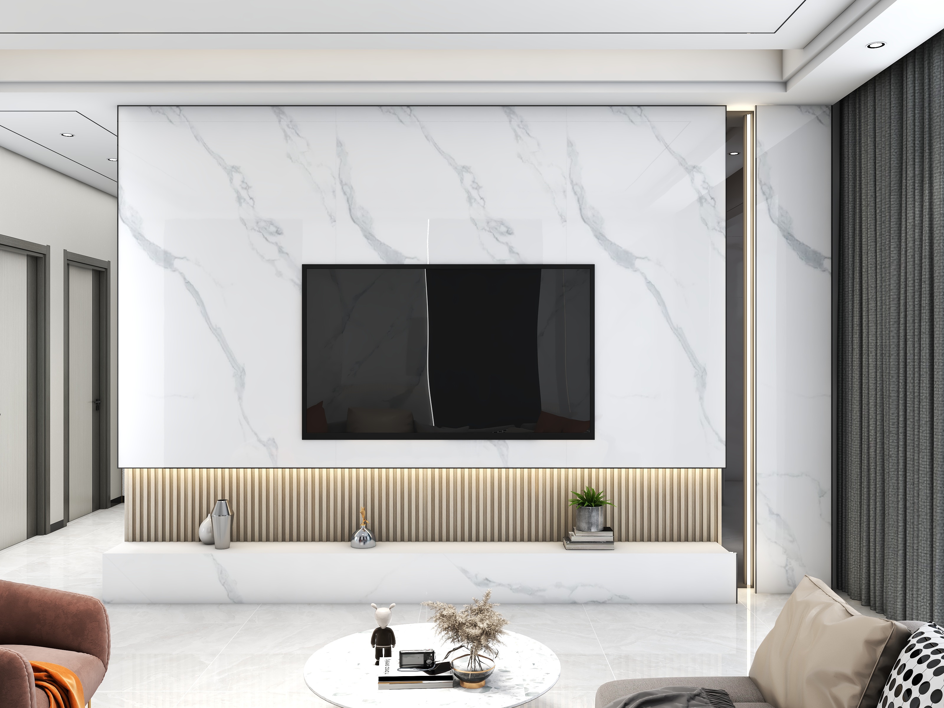 500一套_韩昊霖-现代风格样板间4装修效果图