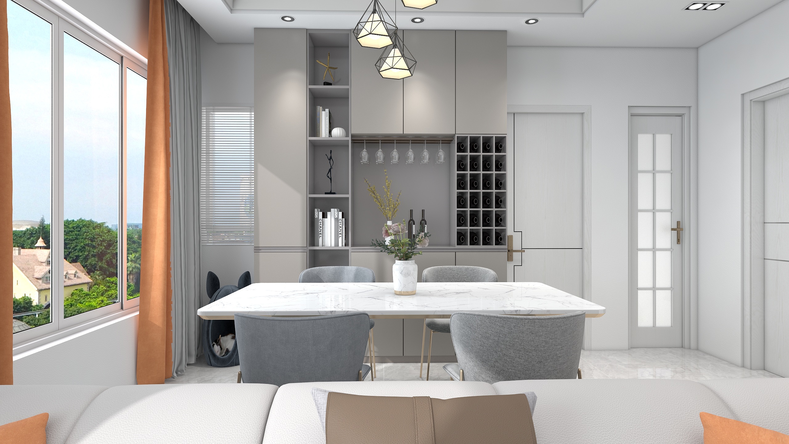 启航167-瑞和园89.50㎡B户型3室2厅1卫-装修设计方案