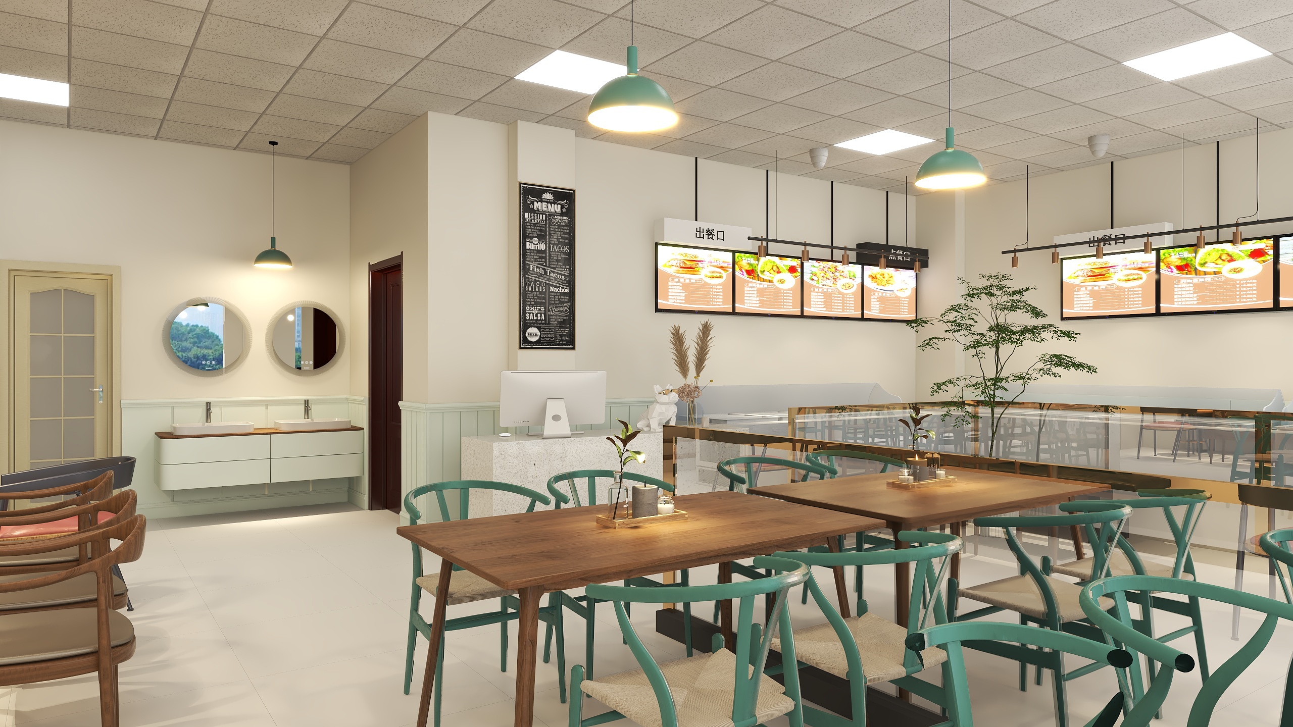 金丝雀设计李-快餐.dwg-装修设计方案