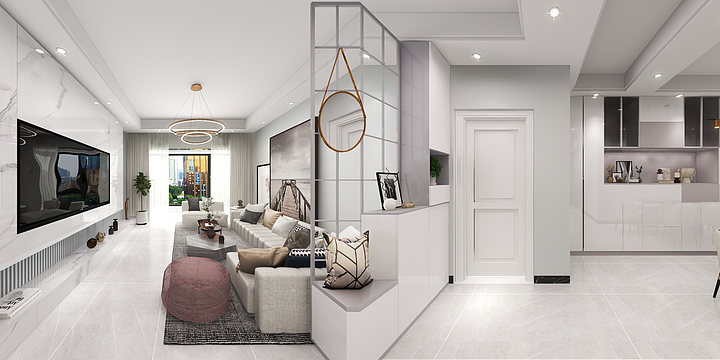 乐双装饰灬-春光新城-简约效果图-装修设计方案