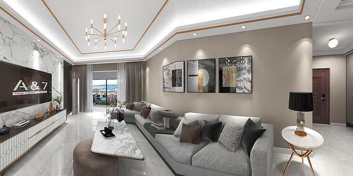 馆陶县名匠装饰-御景国际141平145平-孟氏-装修设计方案