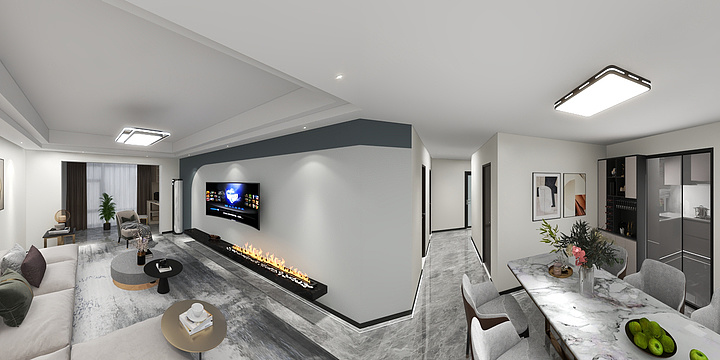 赣州柄烽装饰工程公司-巴黎印象户型图纸CAD文件.dw-装修设计方案