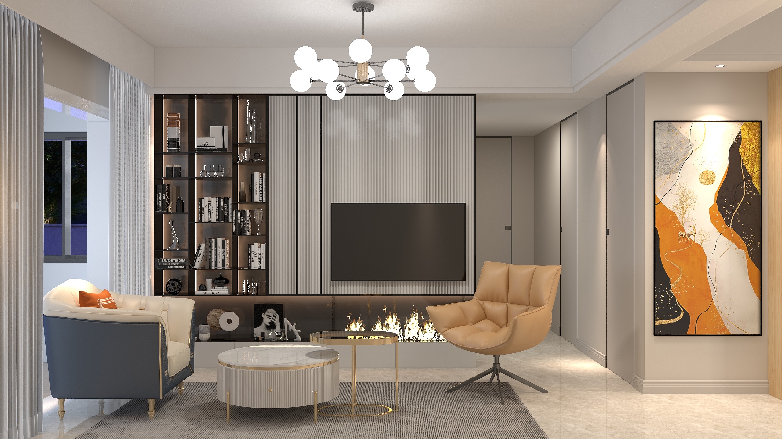 马设计师傅-豫景园小区dwg-装修设计方案