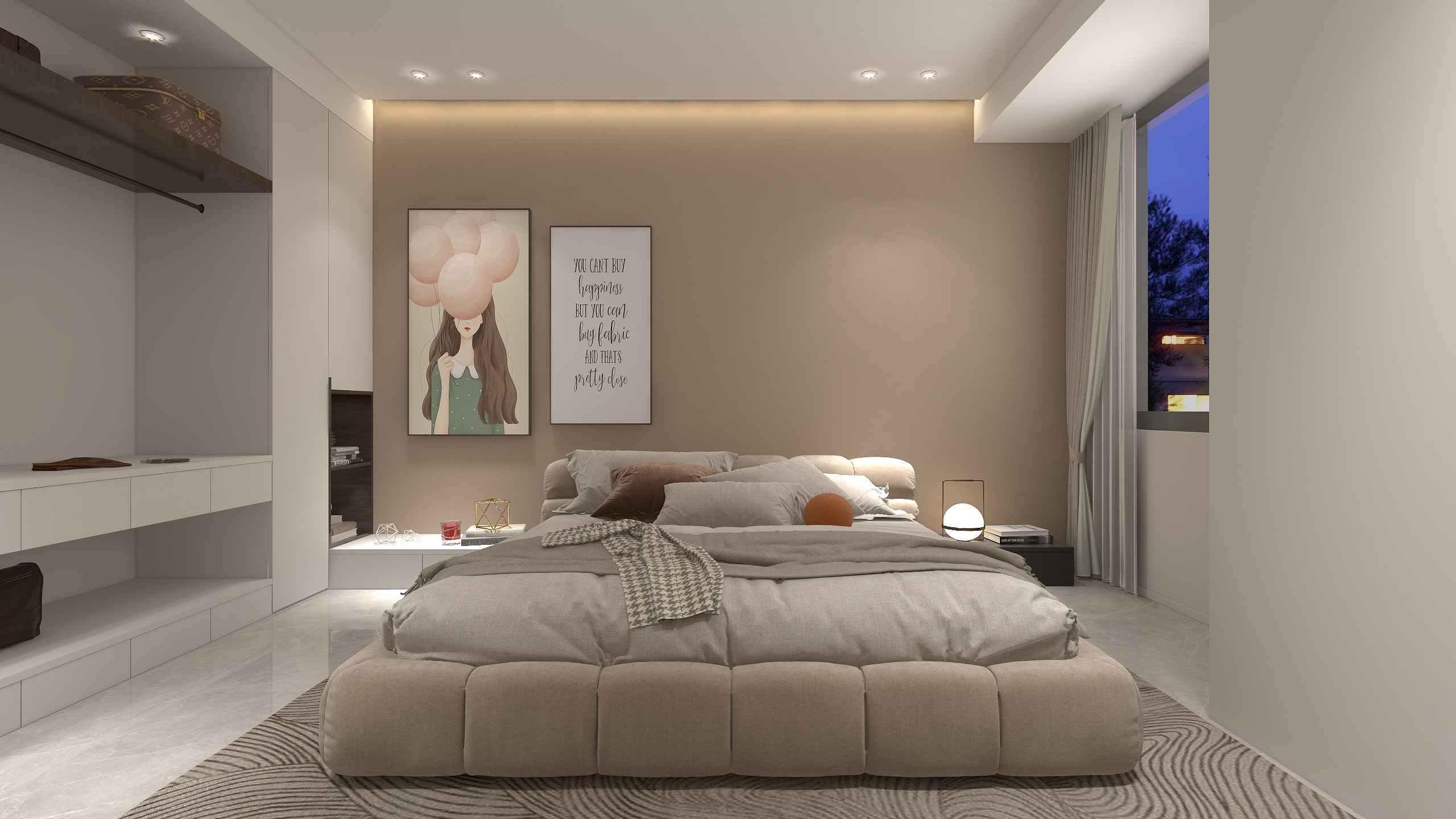 设计师HT先生-现代风格奶油可乐设计-装修设计方案