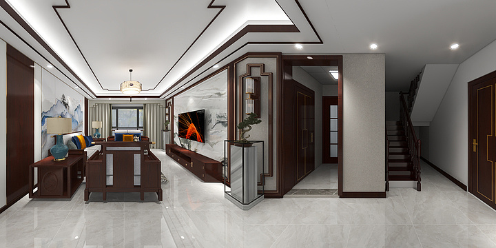 .设计小凯-墨玉中式风.dwg-装修设计方案