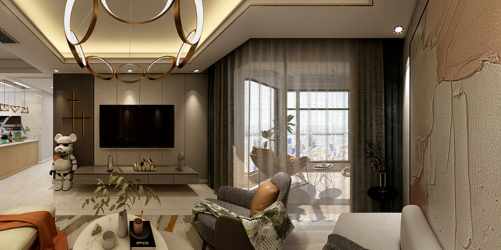 B丨L空间美学设计-王博丨德信海德公园-装修设计方案