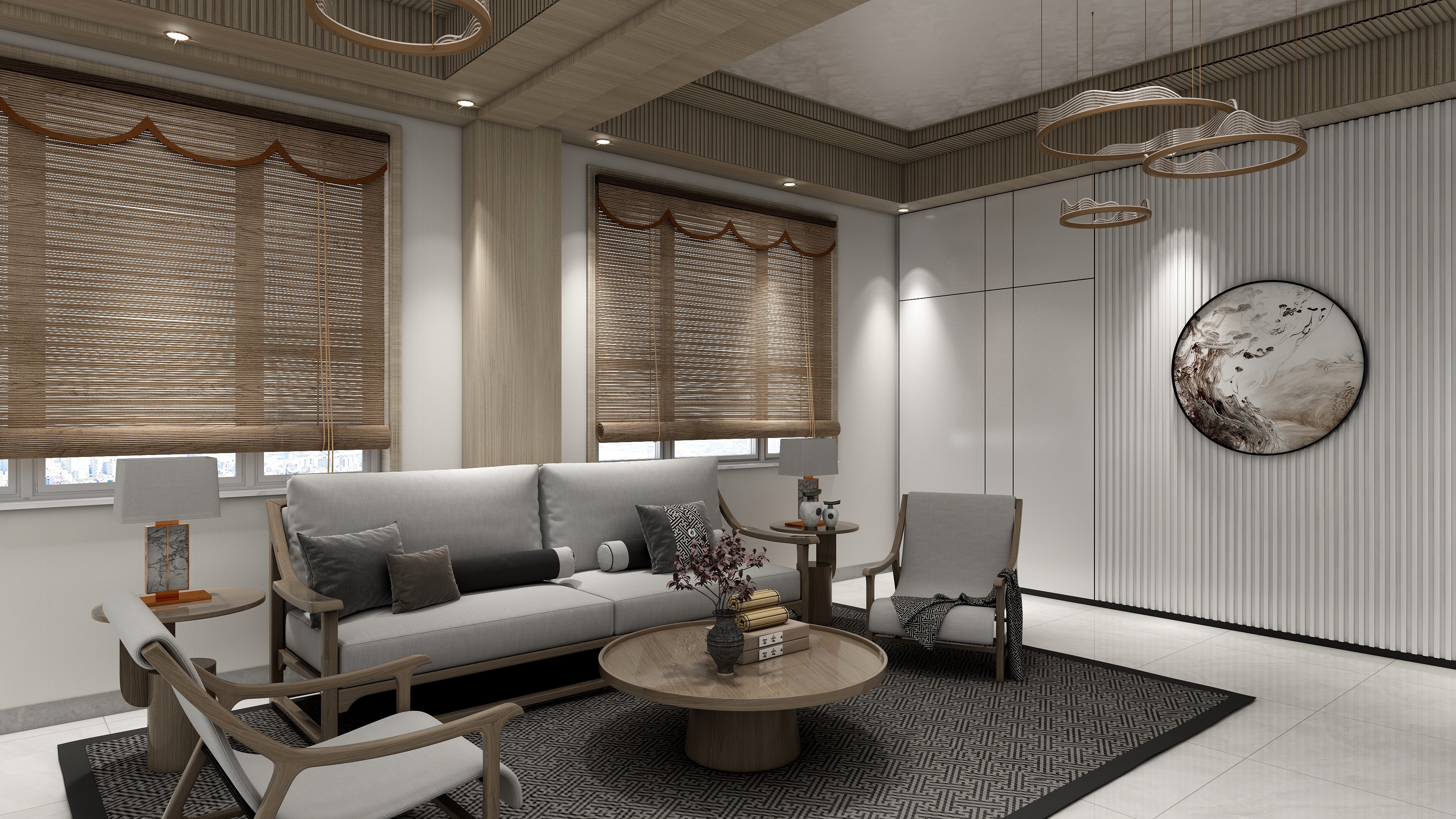 HOU全案设计师-龙源湖小区售楼处-装修设计方案