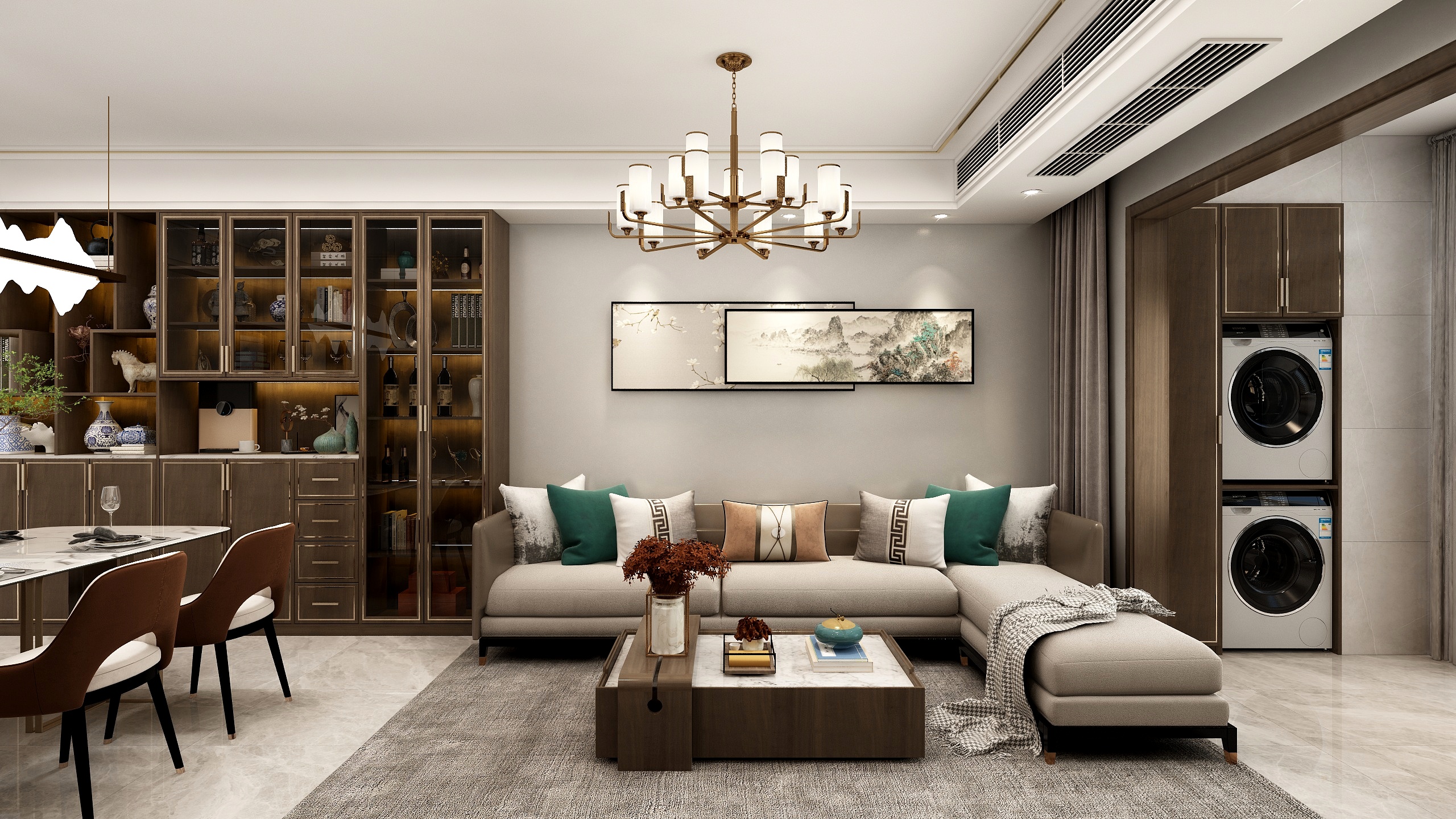 叁柒是叁柒-古色古香—90平简雅新中式-装修设计方案