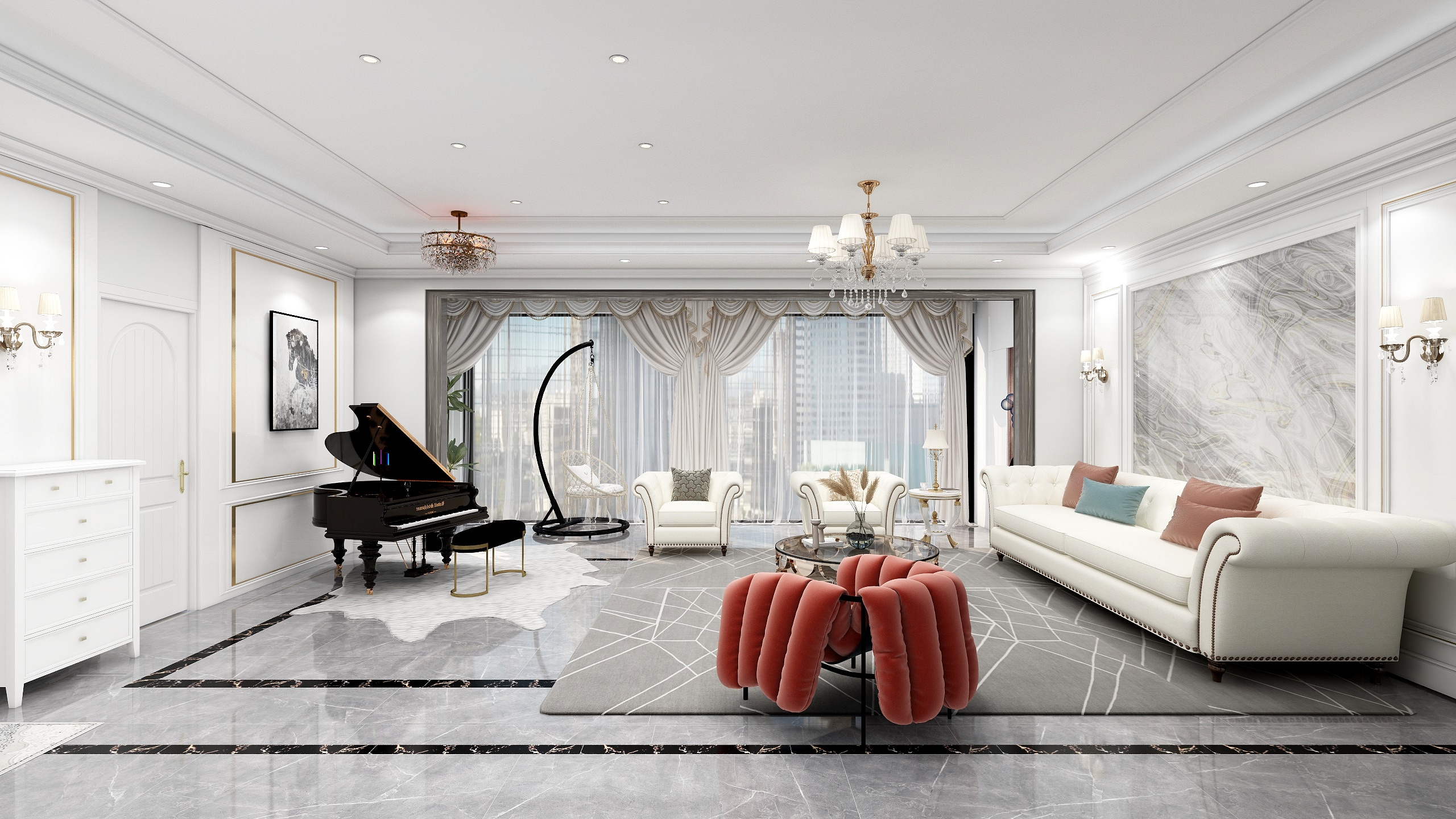 鹿777-轻奢浪漫法式-装修设计方案