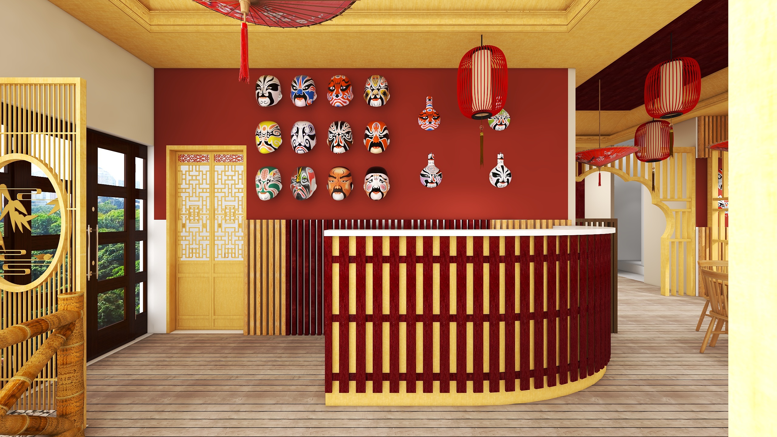 白比蒙-川菜馆-装修设计方案