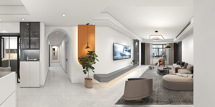 陈功丨全案设计-珍珠城9-2-401无衣帽间-装修设计方案