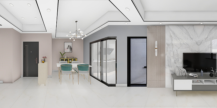 猫冬不能叫啊-九合7号楼401东户.dwg-装修设计方案