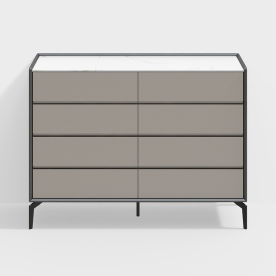 Modern Chest of Drawers,gray