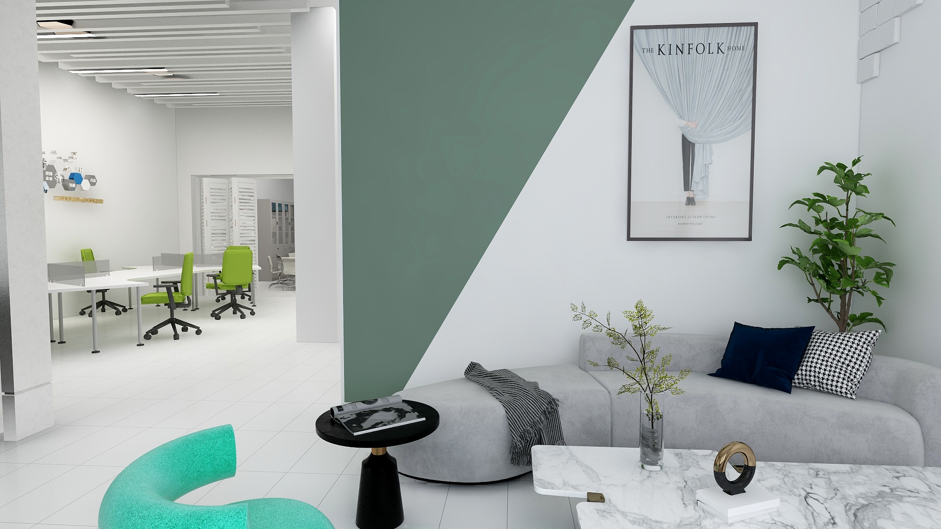 张可鑫pWmN-黑龙江农业工程职业学院张可鑫办公空间-装修设计方案