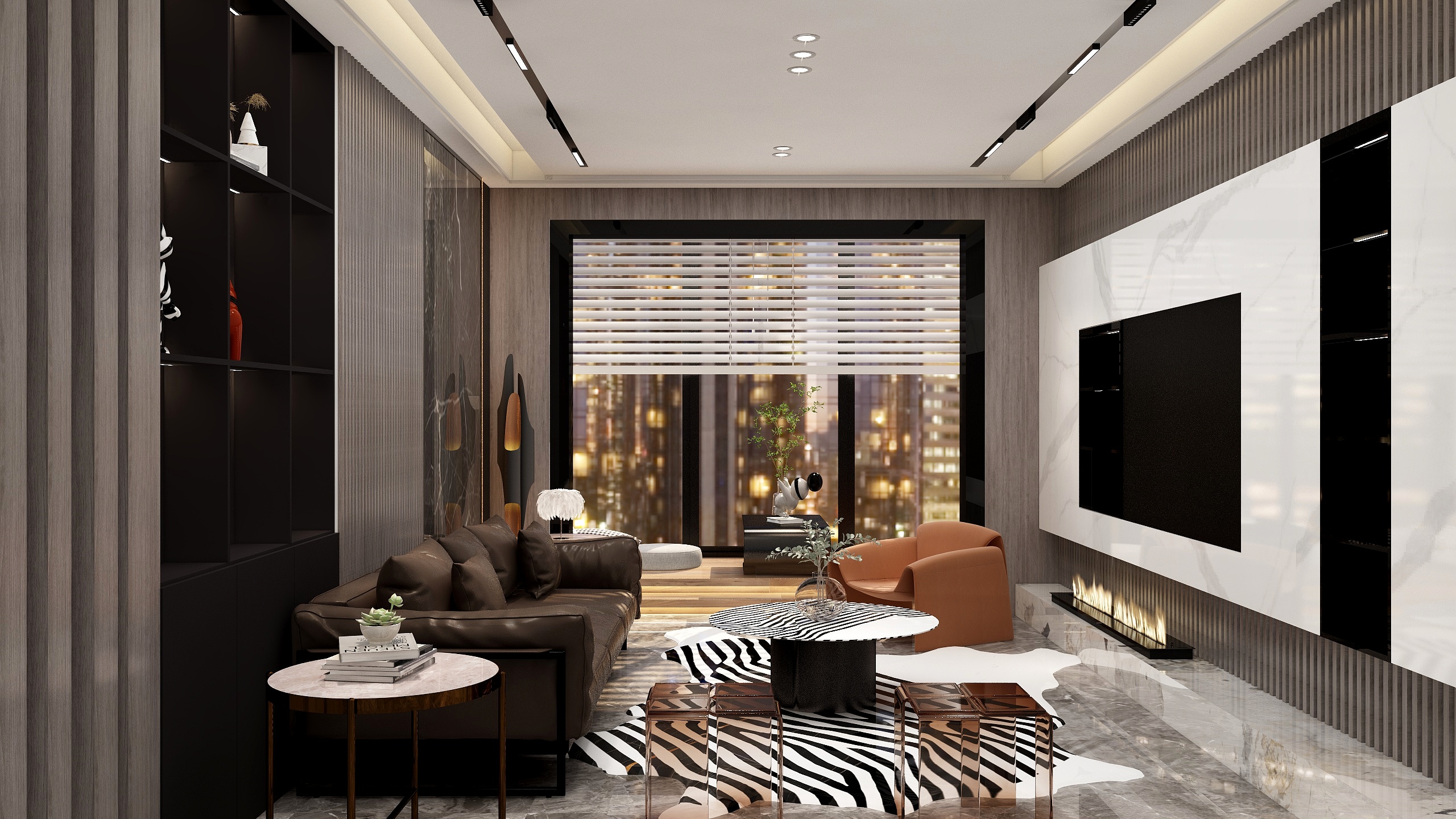 普定觅境空间设计-安投隐芸108平米现代风格两居-装修设计方案