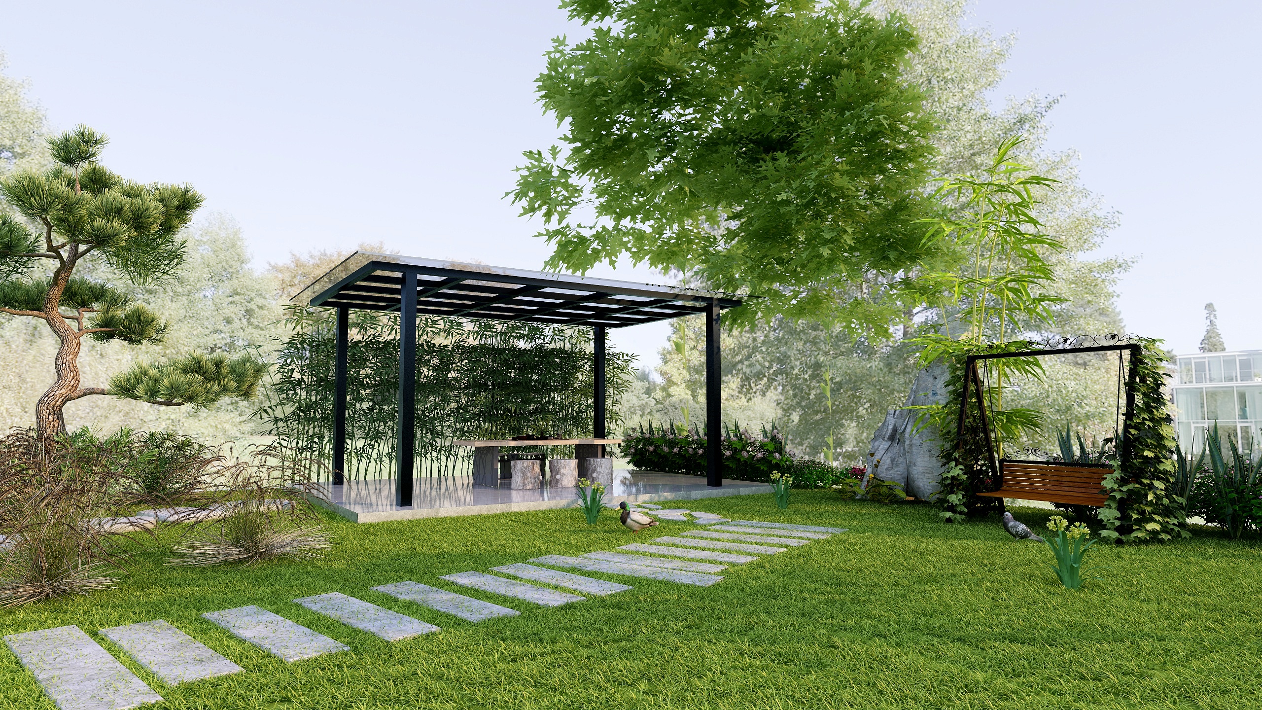 Creek3404休闲区-湖景花园-装修设计方案