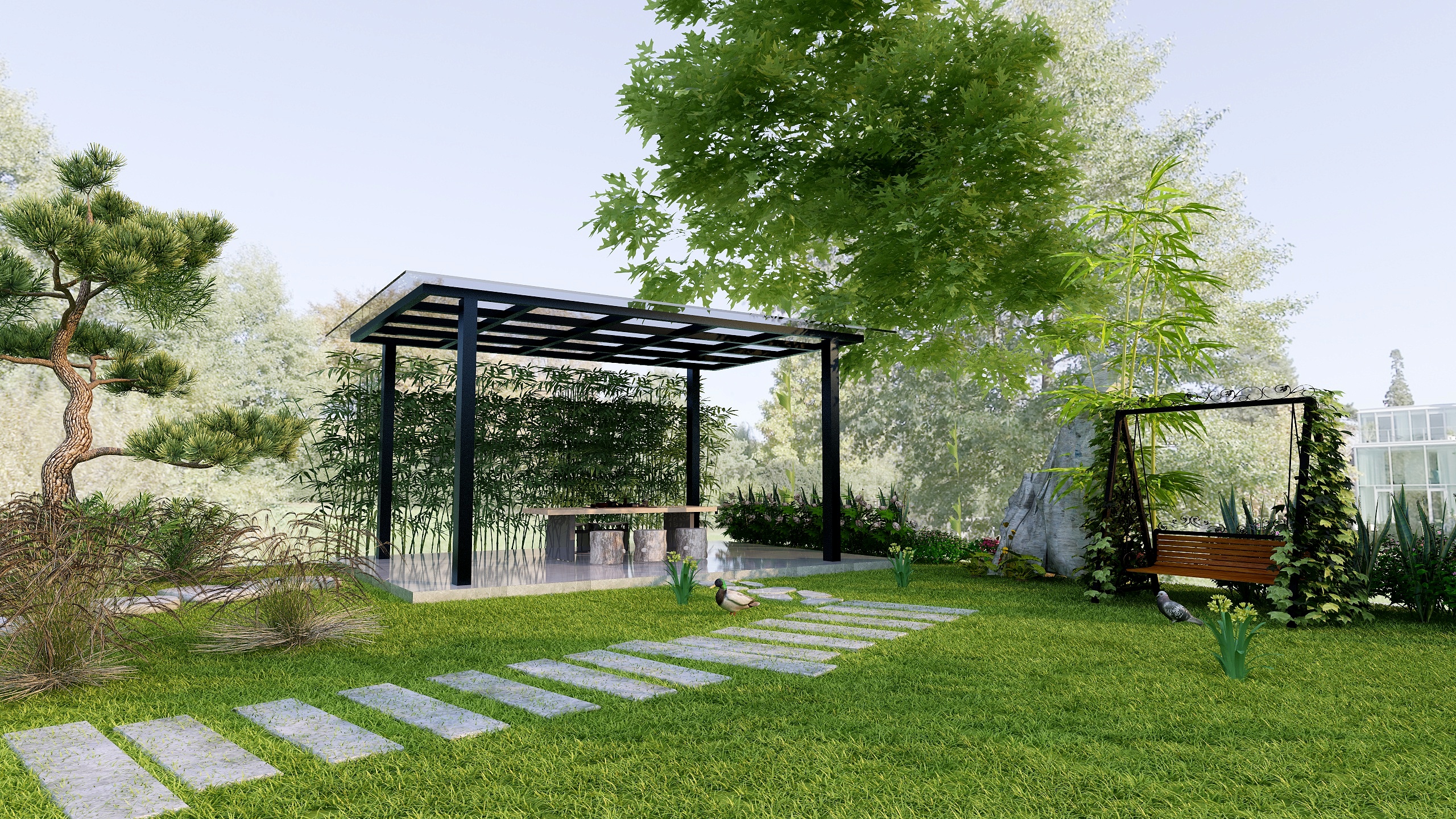 Creek3404休闲区-湖景花园装修效果图