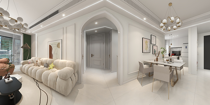 预感xRkTEp-1公园壹号110m²轻法-装修设计方案