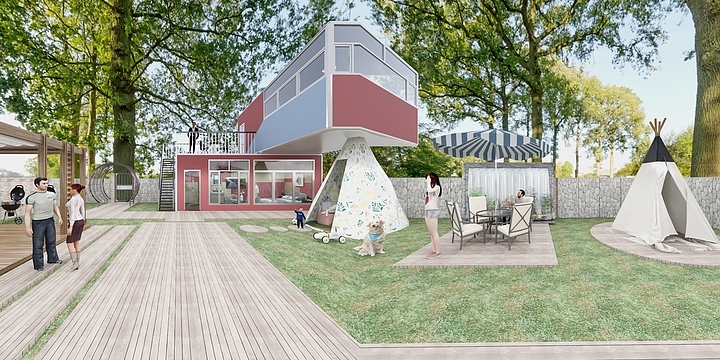 北京-辰丰设计-全案整装-轻钢快装民宿酒店-装修设计方案