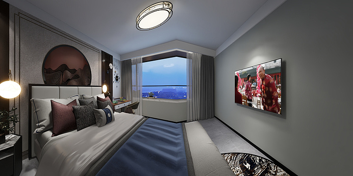 濮阳奥华顶墙-新中式-装修设计方案