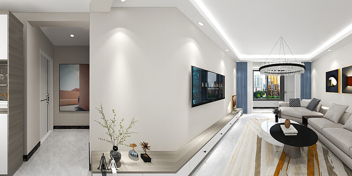 设计师左倩-金安丽媛104-装修设计方案