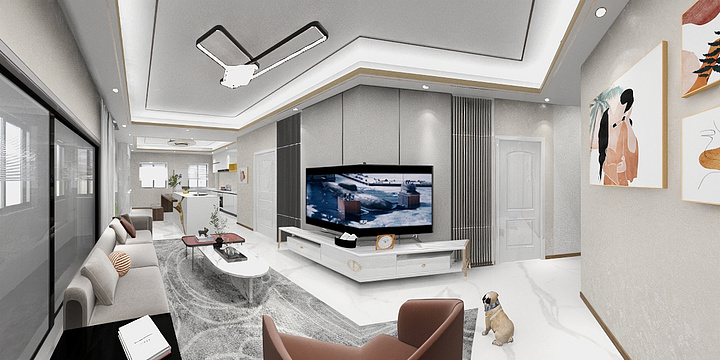 187****8932SpZp-瑞和园89.50㎡B户型3室2厅1卫-装修设计方案