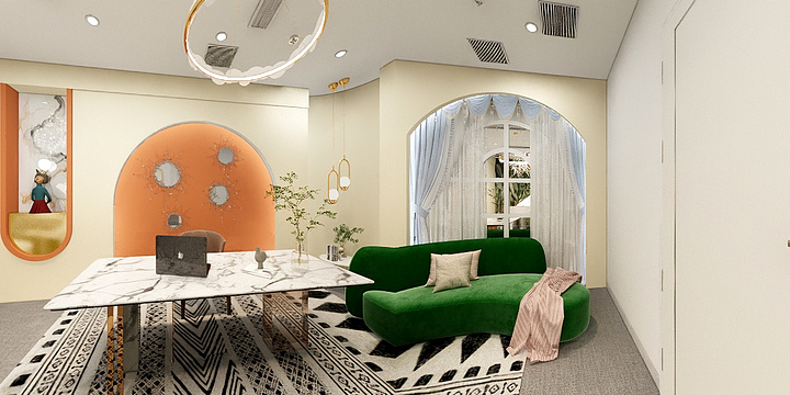 DesignerYZC-鞍山坚果传媒-装修设计方案