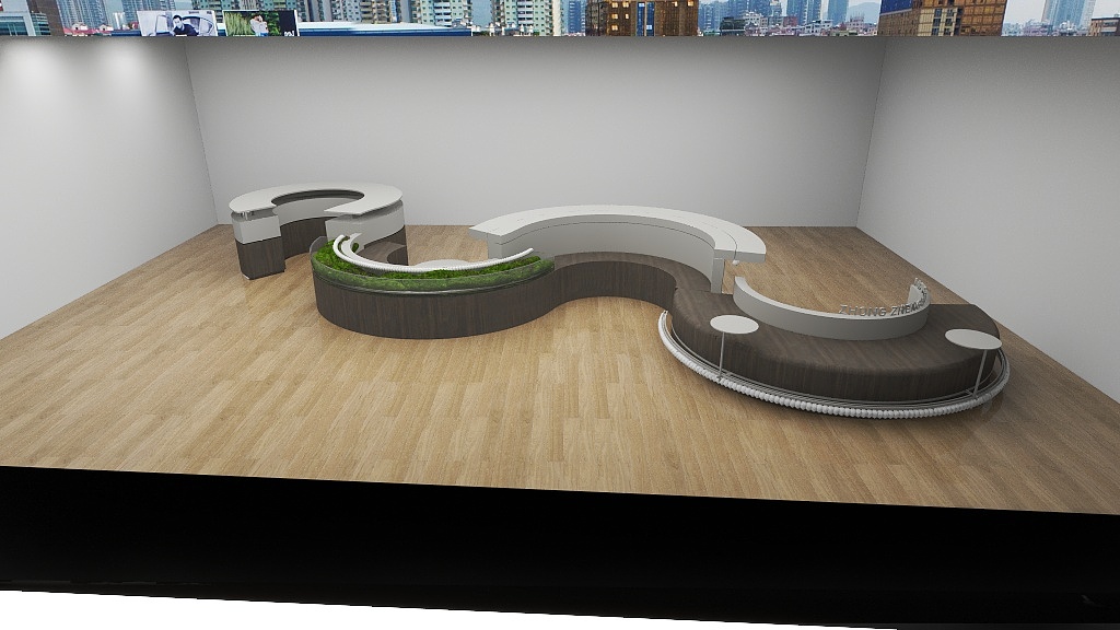 定制老鸟何工-北京某律师事务所前台-装修设计方案