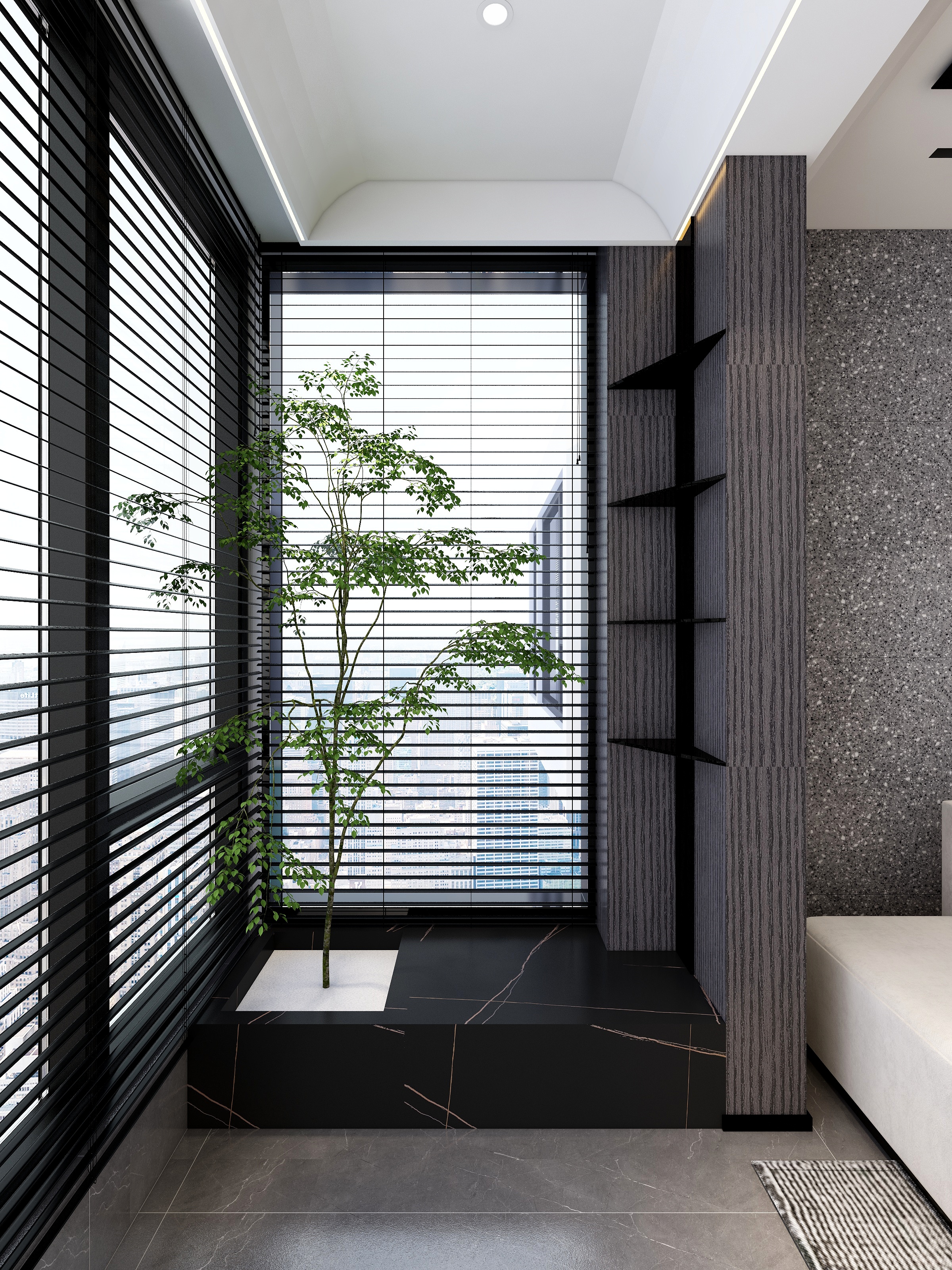 微微枫尘-冷色柔光-装修设计方案