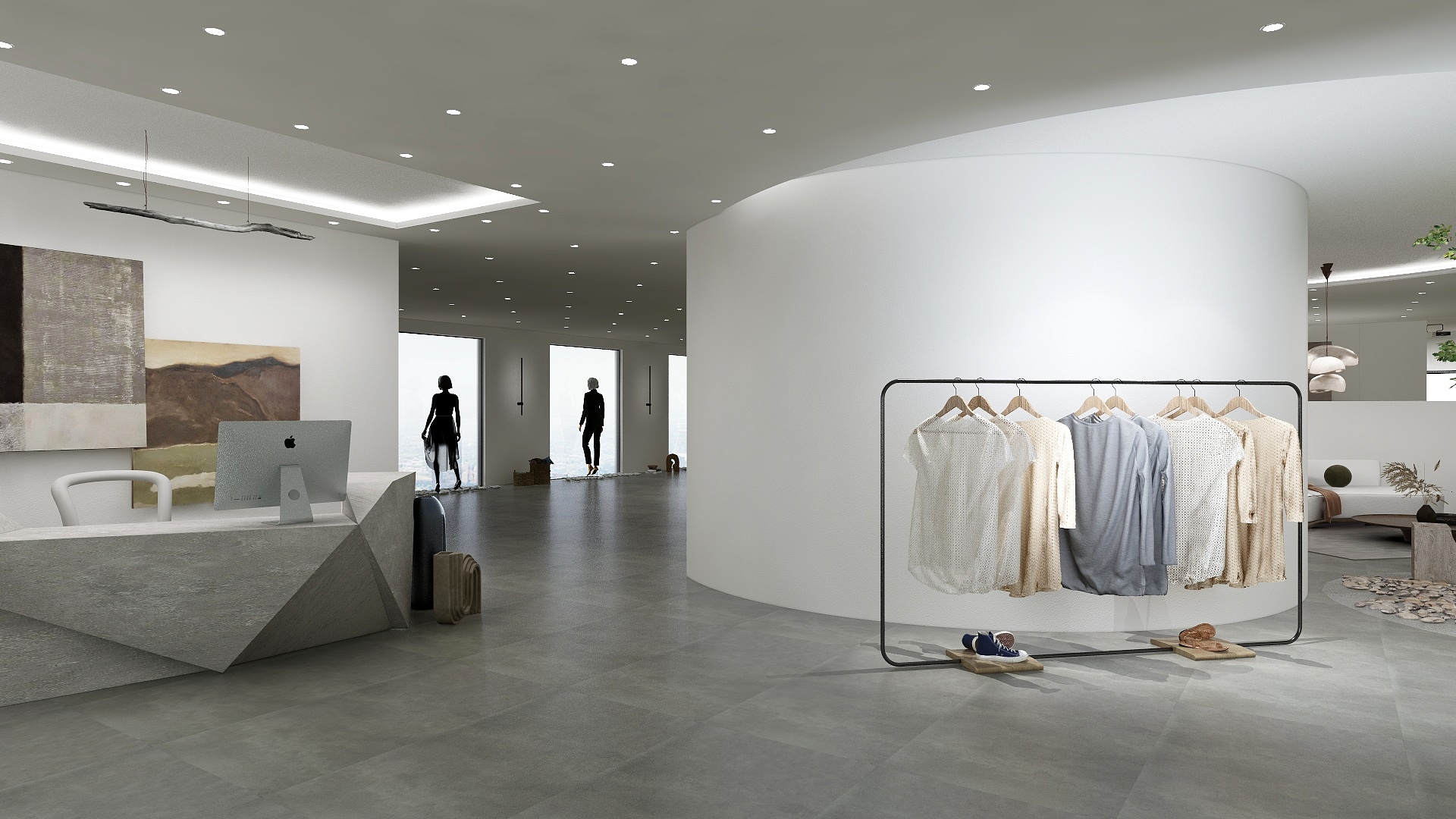 Blackkk黒-黑龙江农业工程职业学院邵洁诧寂风服装店-装修设计方案