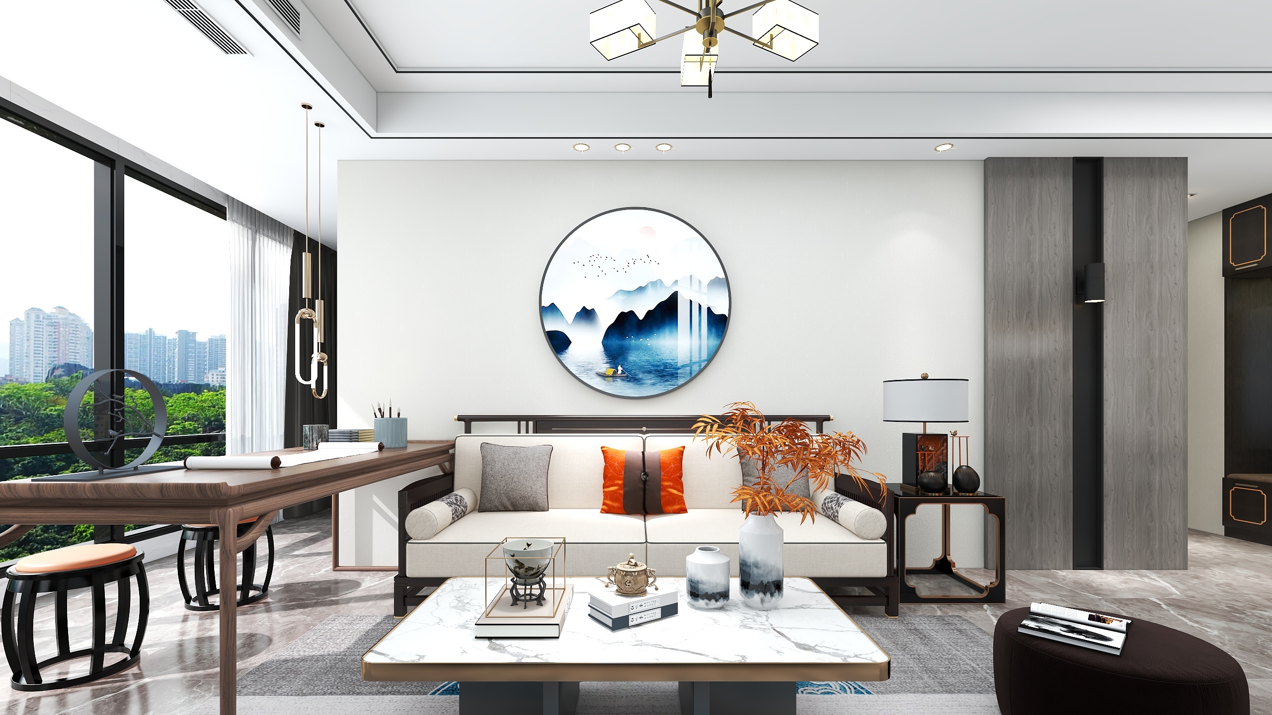 郭本泉-《半夏》新中式风格-装修设计方案