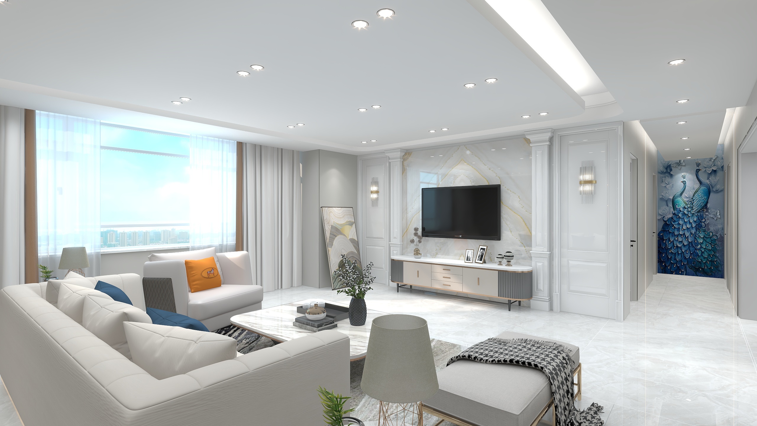 招财猫的鈴鐺-万达山海雅苑14A802方案2-装修设计方案