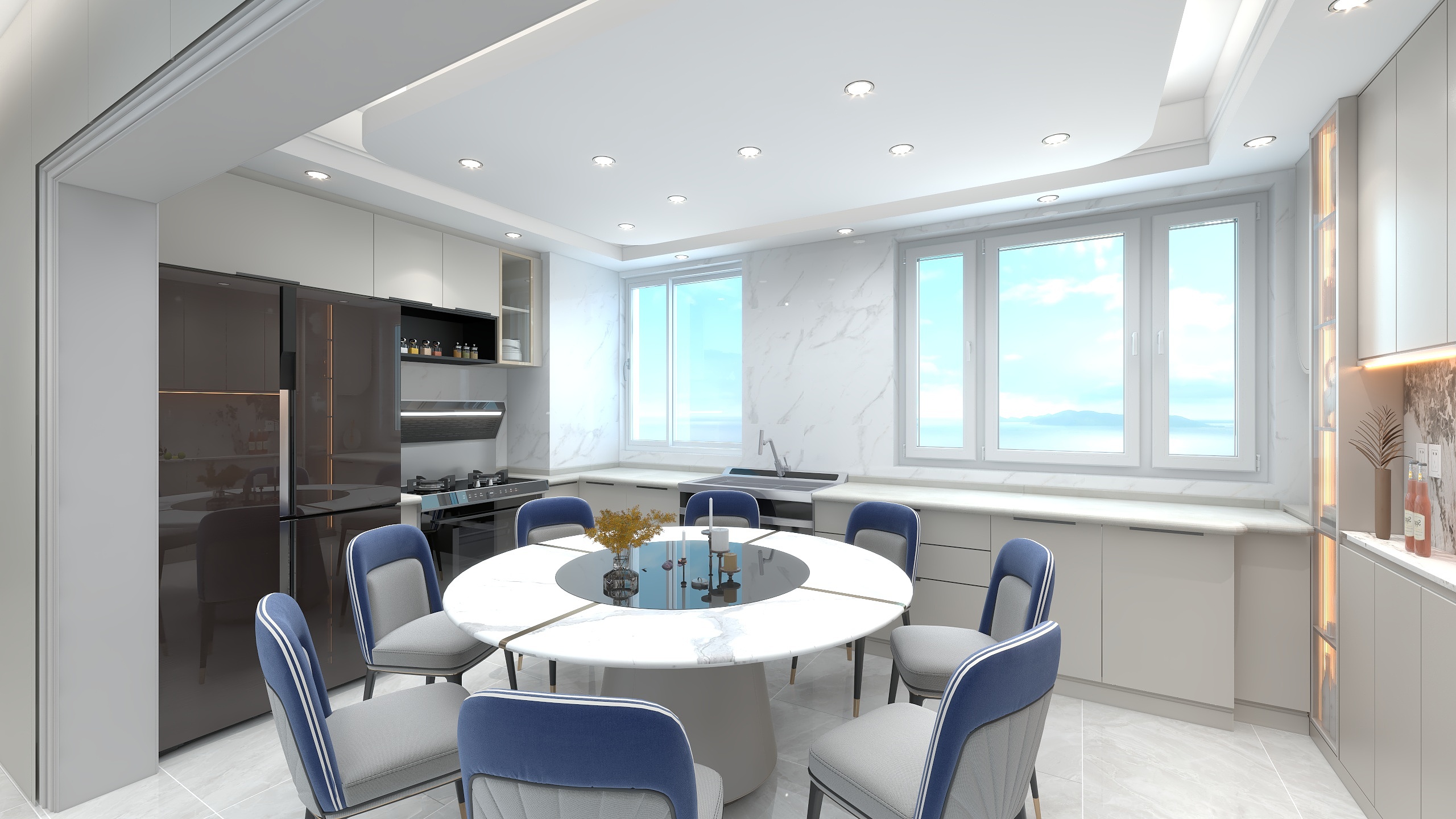 招财猫的鈴鐺-万达山海雅苑14A802方案3-装修设计方案