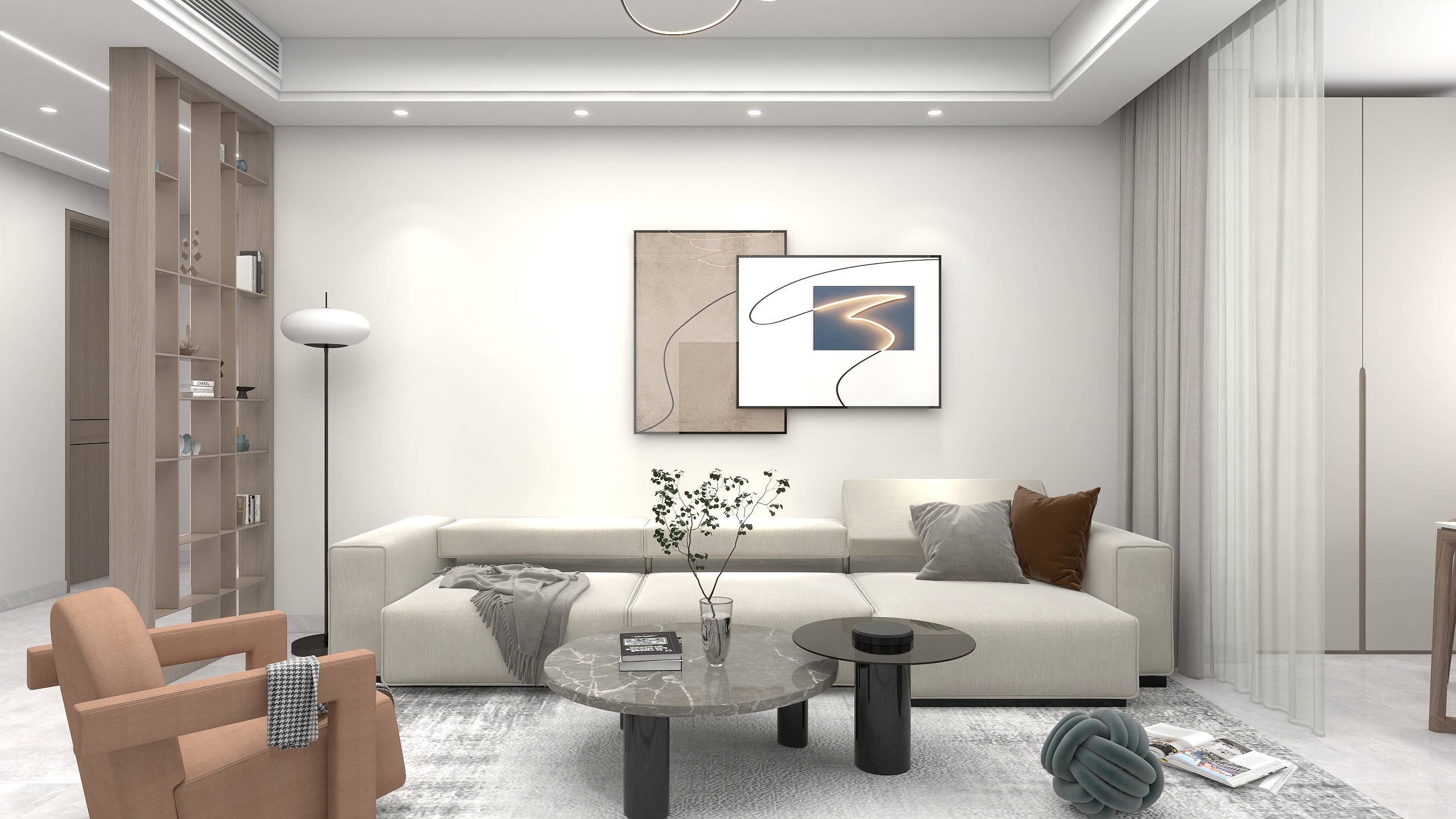 舍予空间Design-春风里13号楼137平现代简约设计方案-装修设计方案